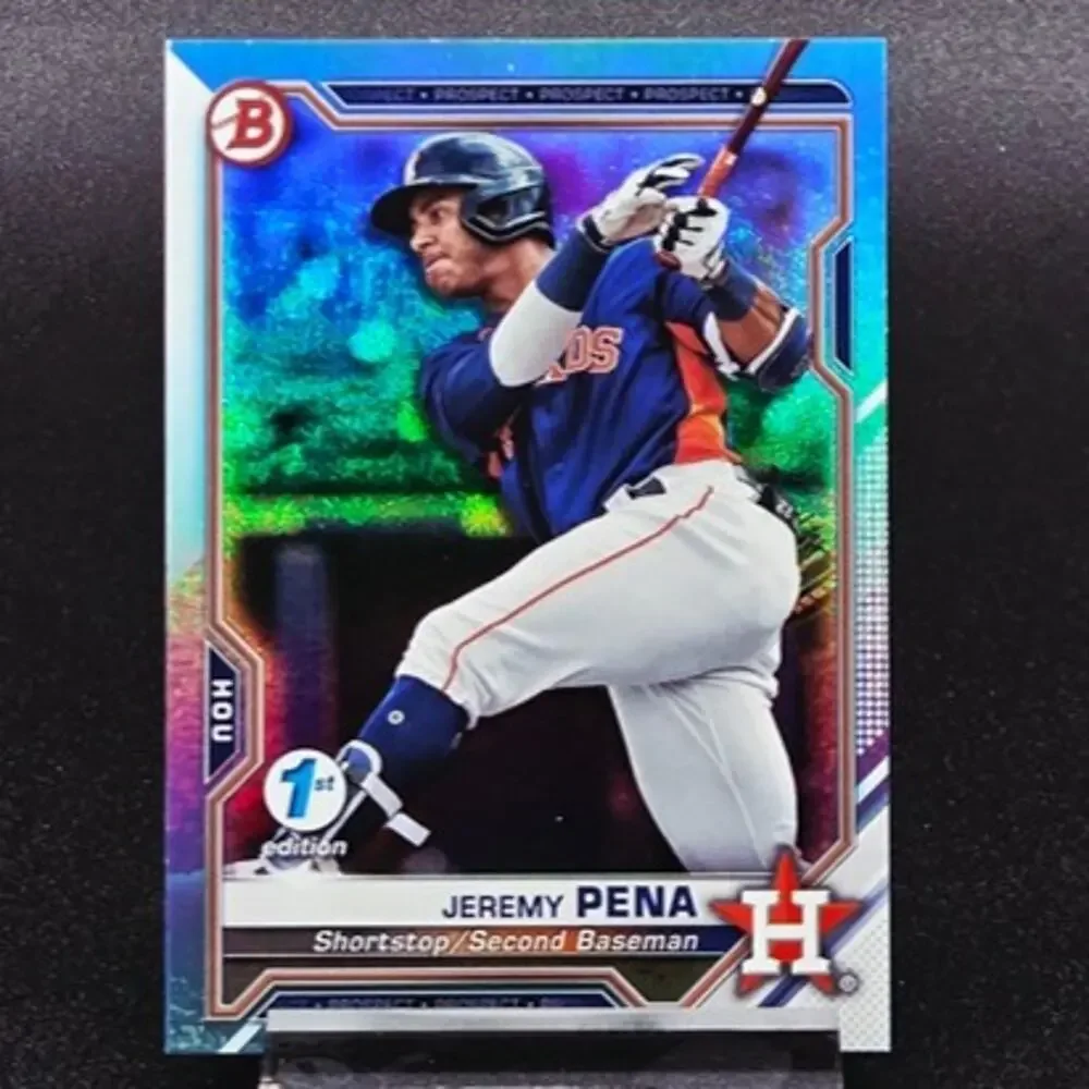 Jeremy Pena Bowman 1st Edition Sky Blue Pinnacle Recon RC Houston Astros Star